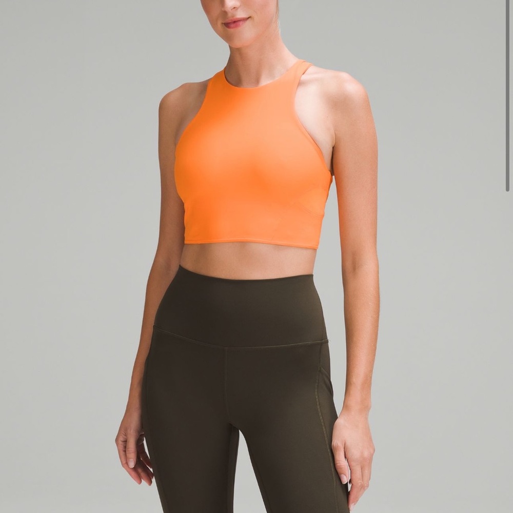 High neck mesh sports bra